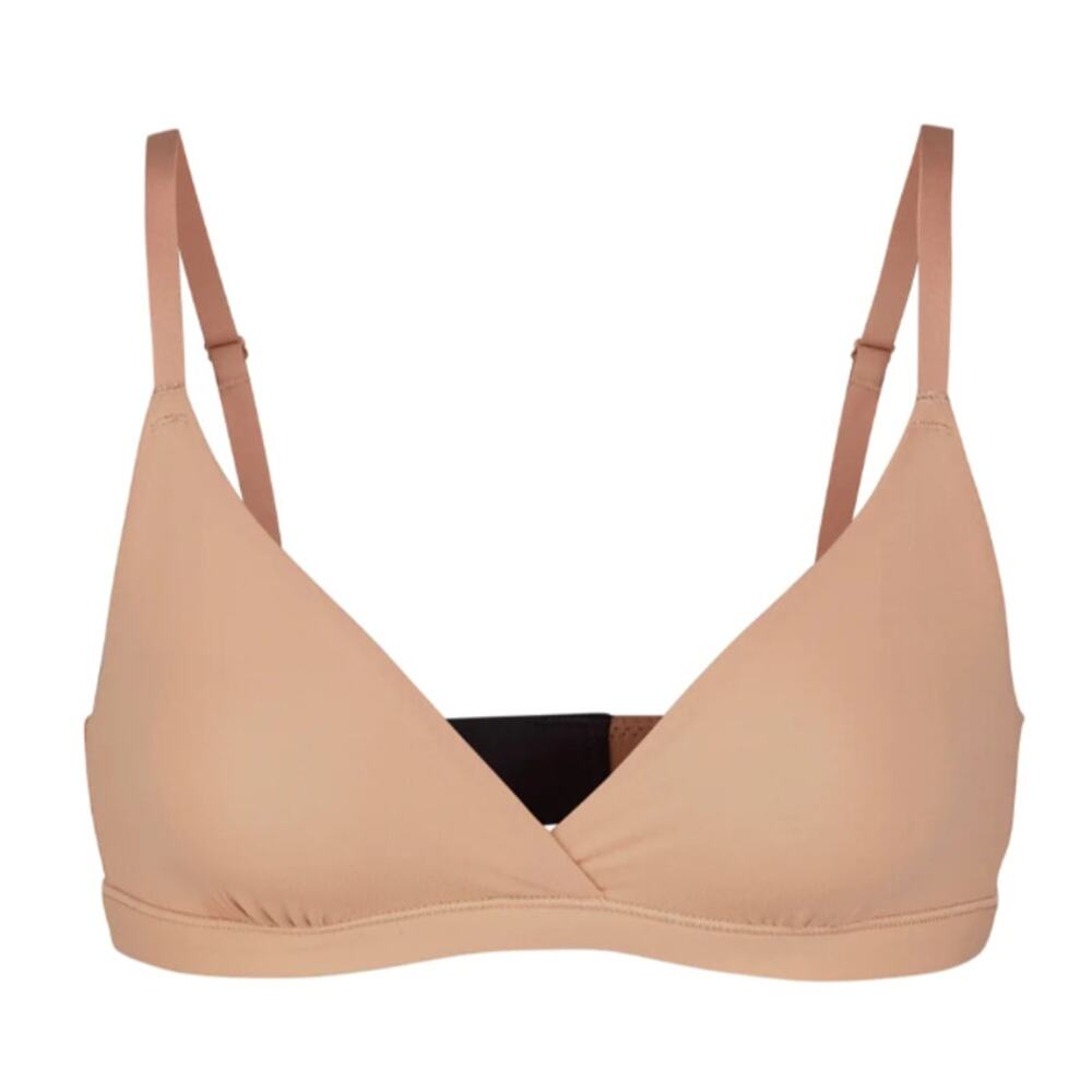 NWOT‎ SKIMS FITS EVERYBODY CROSSOVER BRALETTE S in Ochre